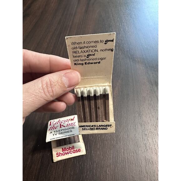 1979 King Edward Cigars Vintage Matchbook - America's Largest Selling Brand - Picture 3 of 5